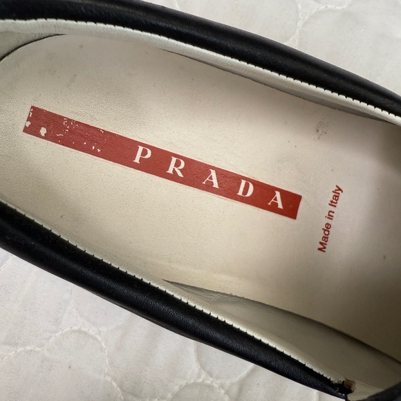 Prada Leather Flats Made in Italy Size 37.5 - Picture 5 of 8